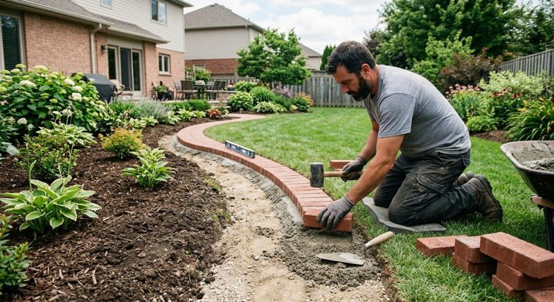 Brick Border Installation in Norwalk, CT