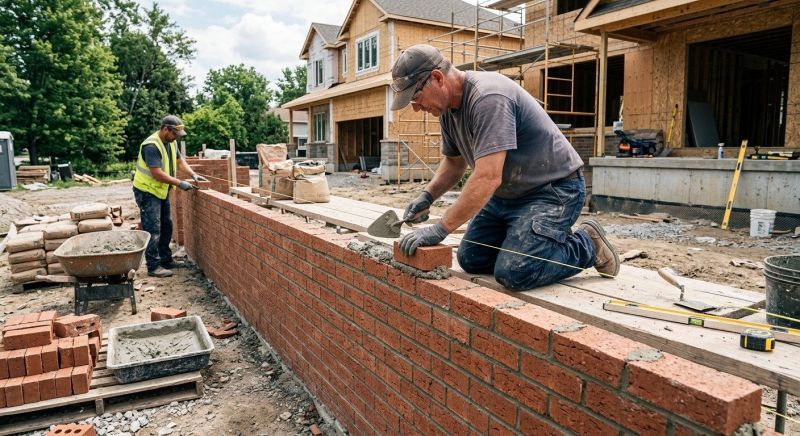Brick Wall Installation in Norwalk, CT