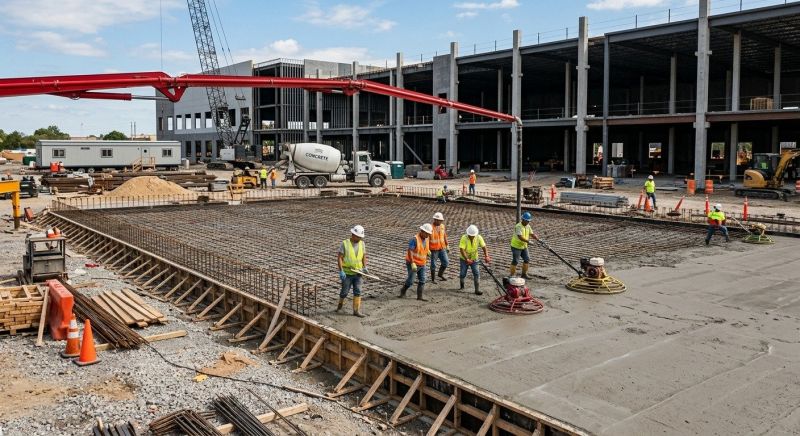 Commercial Slab Installation in Littleton, CO