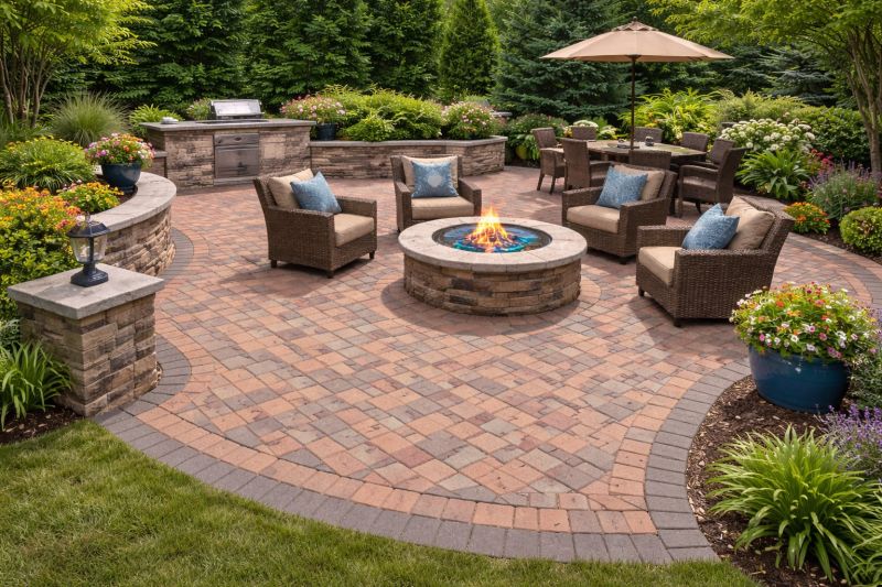 Patio Brick Installation in Worcester, MA