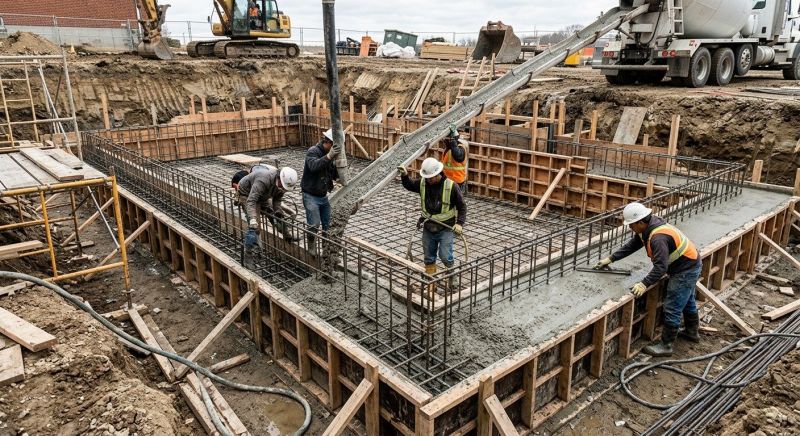 Basement Concrete Pouring in Fredericksburg, VA
