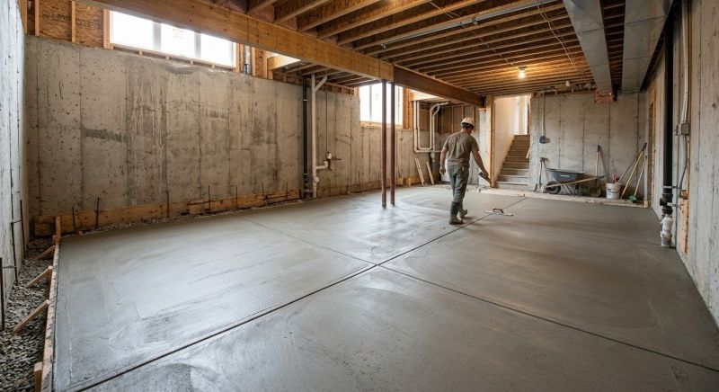 Basement Slab Installation in Greenville, SC