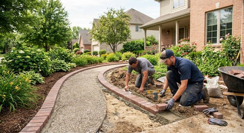 Brick Border Installation in Boston, MA