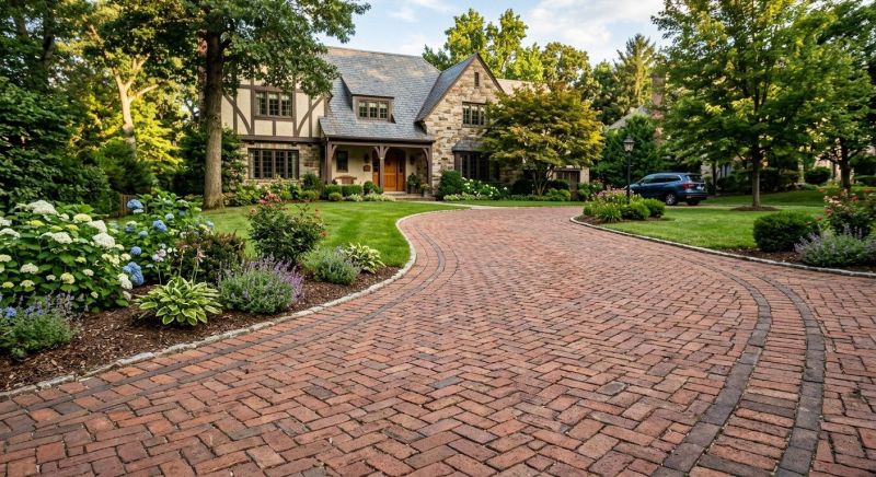 Brick Driveway Installation in West Hartford, CT