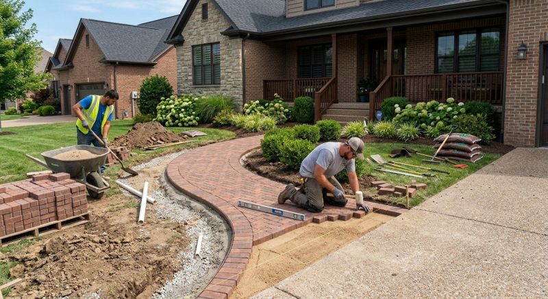 Brick Walkway Installation in Boston, MA