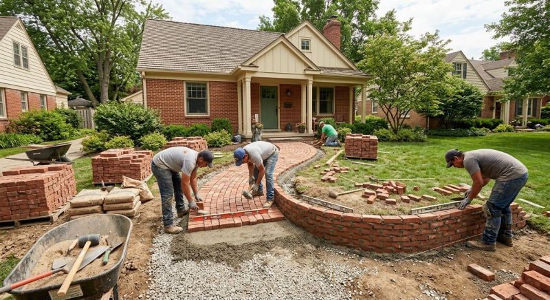 Brick Walkway Installation in Norwalk, CT