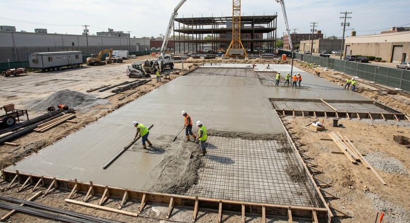 Commercial Slab Construction in Winston Salem, NC