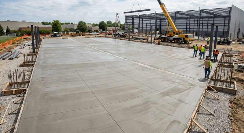 Commercial Slab Installation in Harrisburg, PA