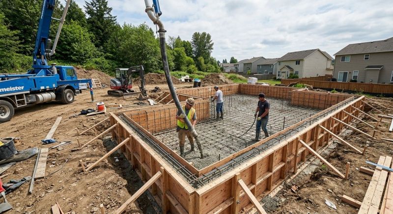 Concrete Foundation Installation in Fredericksburg, VA