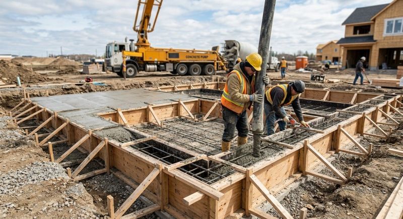 Foundation Pouring in Greenville, SC
