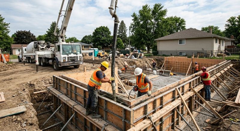 Foundation Wall Pouring in Greenville, SC