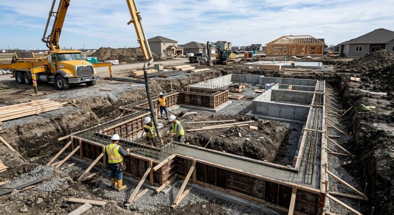 House Foundation Installation in Fort Wayne, IN