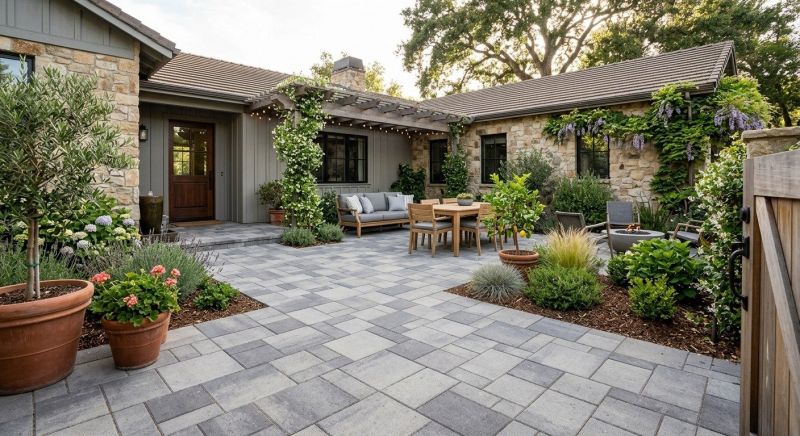 Limestone Patio Installation in Fairfield County, CT
