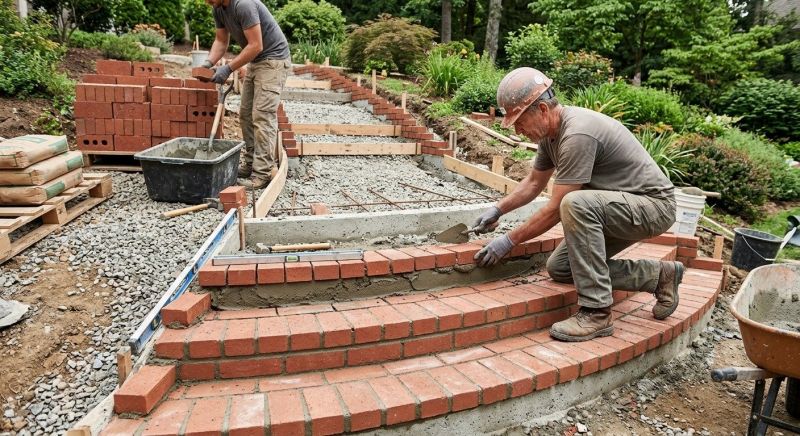Masonry Steps Installation in Boston, MA